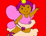 Coloring page Fairy painted byamna.r