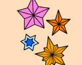 Coloring page Snowflakes painted byMarga