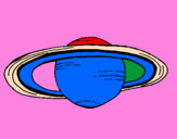 Coloring page Saturn painted bykevin