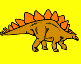 Coloring page Stegosaurus painted byIratxe