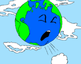 Coloring page Sick Earth painted byhans