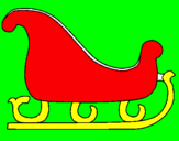 Coloring page Sleigh painted byEFRAIN