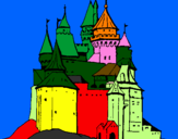 Coloring page Medieval castle painted bymarijuus
