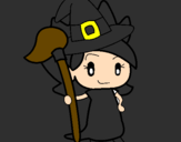 Coloring page Witch Turpentine painted bykylie