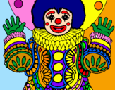 Coloring page Clown dressed up painted byGABOR