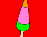 Coloring page Ice-cream cone painted byabigail