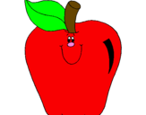 Coloring page Apple painted bycynthia