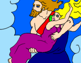 Coloring page The abduction of Persephone painted byPZ
