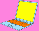 Coloring page Laptop painted bychuchu