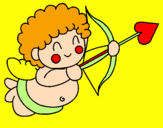 Coloring page Cupid painted byanna