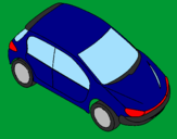 Coloring page Car seen from above painted bymamma
