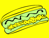 Coloring page Hot dog painted bydavid rose