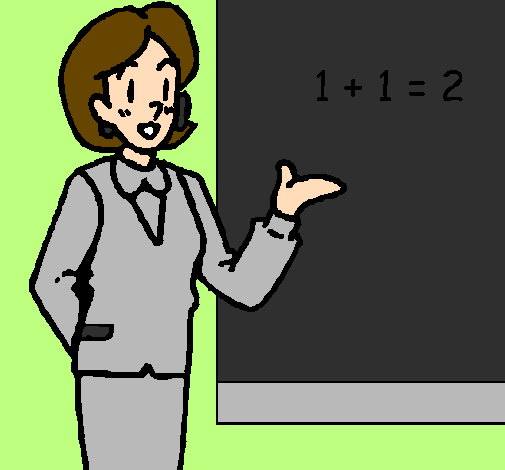 Coloring page Mathematics teacher painted bysouljagirl987