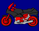 Coloring page Motorbike painted byarryill