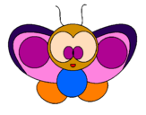 Coloring page Butterfly 2 painted byivan
