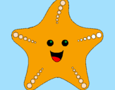 Coloring page Starfish painted bydani