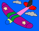 Coloring page Glider painted byrace car