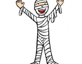 Coloring page Child mummy painted byOliver A