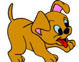 Coloring page Puppy painted byIsabel A