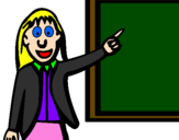 Coloring page Teacher II painted bywill