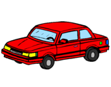 Coloring page Classic car painted byguti