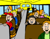 Coloring page School bus painted byRider Master