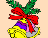 Coloring page Christmas bells painted byMarga