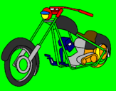 Coloring page Motorbike painted byDIING