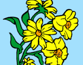 Coloring page Flowers painted byDANI
