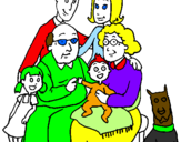 Coloring page Family  painted bytaylor