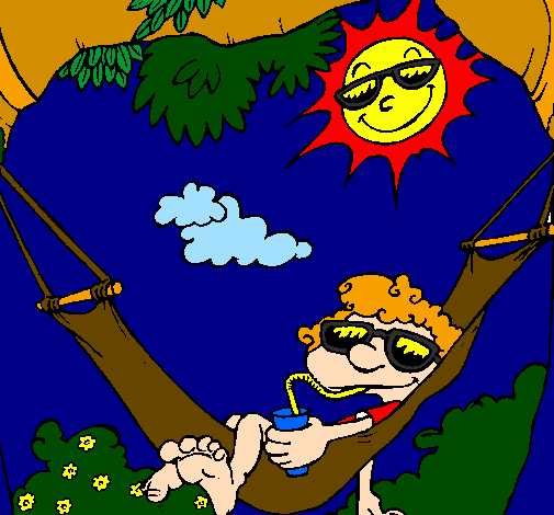 Coloring page Hammock painted bymichele