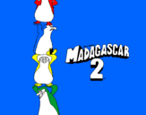 Coloring page Madagascar 2 Penguins painted bydoom