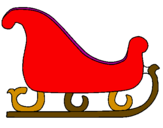 Coloring page Sleigh painted byzara