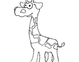 Coloring page Giraffe painted byMadison