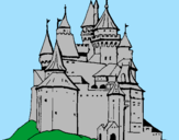 Coloring page Medieval castle painted bysnoopy