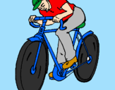 Coloring page Cycling painted byjulia
