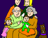 Coloring page Family  painted bylivvy mai