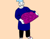 Coloring page Cook painted bypaola