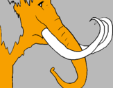 Coloring page Mammoth painted byMarga