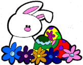 Coloring page Easter Bunny painted byRose