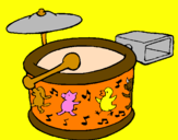 Coloring page Drums painted byRosalea