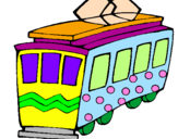 Coloring page Tram painted byALEJANDRAneco