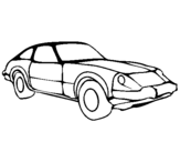 Coloring page Sports car painted byjacky