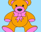 Coloring page Teddy bear painted bykatie