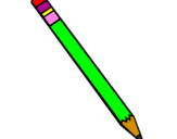 Coloring page Pencil III painted byparapa