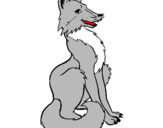 Coloring page Red fox painted bypao