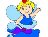 Coloring page Fairy painted byviv
