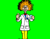 Coloring page Mad scientist painted byandres 