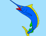Coloring page Swordfish painted byjorge