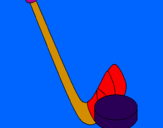 Coloring page Stick and puck painted byvalentinaandaur